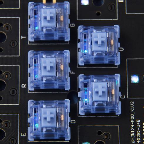 Gateron China Joy Switch Mechanical Keyboard, Custom 45gf 50gf Pom Series 5 Pin Purple Blue CJ Translucent Switch (70