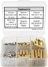 Geekworm for Raspberry Pi Installation Tool - 100 Pcs/Lot M2.5 Series Hex Brass Spacer/Standoffs with Storage Case