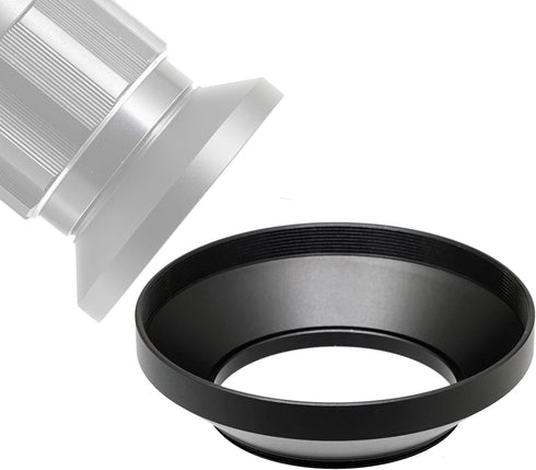Fotasy 39mm Metal Wide Angle Lens Hood for Canon Fuji Leica Nikon Olympus Panasonic Pentax Sony Lens