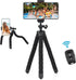 UTEBIT 360rotatable,Camera Flexible Phone Tripod with Phone Holder, Tripod Compatible for Go Pro/Video