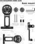 ROCKBROS Out-Front Bike Computer Mount - Aluminum Integrated Bicycle Computer Mount Compatible with Garmin, Bryton, Go