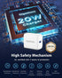 Gigastone 20W USB C Charger Power Essential PD3.0 Fast Charger, Compact USB C Power Adapter for iPhone 16/15/14/13/12