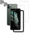 Easy Alignment Frame for iPhone 11 Pro Max Tempered Glass Screen Protector 2-Pack + Camera Lens Protector Film
