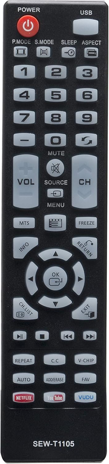 XHY353-3 Remote for Element TV Models: ELEFW505, ELEFT506, ELEFW247, ELEFW504, ELEFW248, ELEFT195, ELEFW581, ELEFT222,
