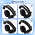 Headphone Headband Cover, INZONE H9 Cushion Compatible with Sony INZONE H3/H5/H7/H9 Headphones, Black Fabric Protector