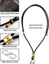 QYRCXX 8-14 Inch, Wax Rope - Neck Strap Lanyard, Accessory for NotePin AI Voice Recorder, Adjustable Secure Alloy Hook