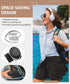rockpapa E7 Over Ear Wireless Bluetooth Headphones with Mic, Travel Case, Foldable Wired/Wireless for Kids