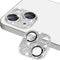 Bling 3D Rhinestone Sparkle Diamond Camera Lens Protector for iPhone 13 & Mini, 9H Tempered Glass, Shockproof Cover