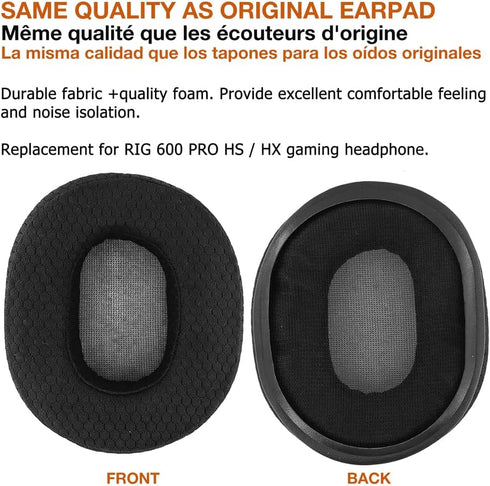 Earpad Replacement for RIG 600 PRO HX/HS Gaming Headphone Ear Pad Eartips