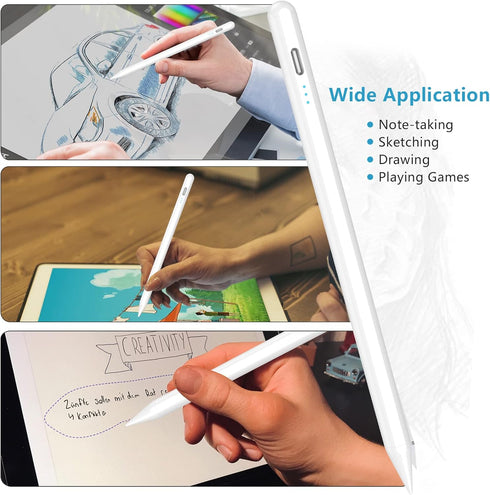 Apple Pencil for iPad 10th Generation, Stylus Pen for iPad (9/8/7/6) with Palm Rejection, High Sensitivity & Tips