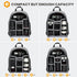 TARION Professional Camera Bag, Waterproof Backpack with Laptop Compartment for DSLR SLR Mirrorless Photography, Grey