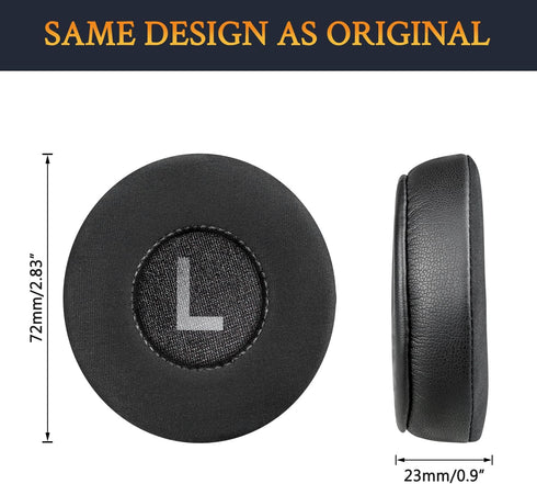 SOULWIT Replacement Earpads 70mm for Jabra Move/Elite 25h Wireless On-Ear Headphones, High-Density Noise Isolation Foam