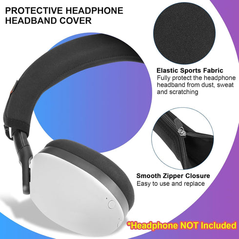 Desing Wish INZONE H9 Headband Cover, Compatible with Sony INZONE H3/H5/H7/H9 Headphones, Thicker Sports Fabric