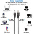 GINTOOYUN USB2.0 to DC Power Cable with 13 Connector Plugs for Laptops, Speakers, Power Banks, Routers (60.2Inch)