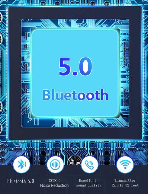 Bluetooth 5.0 Adapter, 3.5mm Jack Aux Dongle, 2-in-1 Wireless Transmitter Receiver for Car, TV Audio, Headphones,