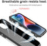 Hitaoyou Compatible with iPhone 15 Pro Max Case, Military Grade Shockproof Case with Camera Cover & Kickstand (Silver)