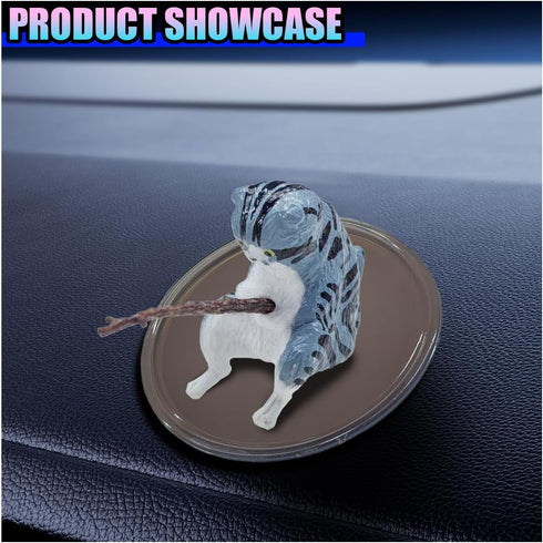 KPFILEH 4PCS Detector(8cm) Car Sticky Gel Pads, Multi-Functional Removable Anti-Slip Magic Gel Mat for Car Dashboard