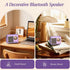 heetipuk Purple Retro Bluetooth Speaker, Versatile Decor Beauty Meets Function, Cute Speaker with Crystal Clear Sound