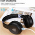 FAAEAL Bluetooth Noise-canceling Headphones Over Ear, 68 Hours Playtime Wireless Headset with Mic, HiFi Stereo Sound