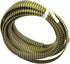 Othmro 5m/16.4ft PET Expandable Braid Cable Sleeving, Flexible Wire Mesh Sleeve Black Gold for TV Audio PC Cords