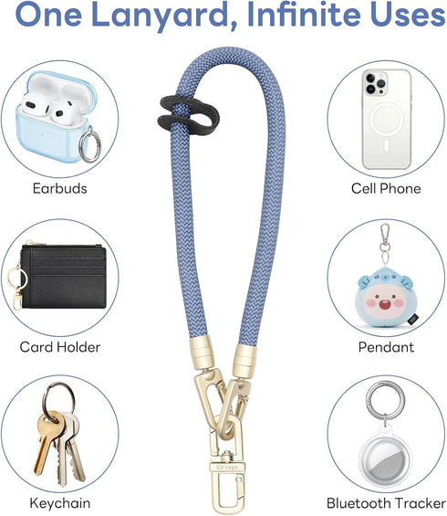 Elrvaga Universal Cell Phone Lanyard Wrist Strap,Phone Bracelet Strap,Phone Charms Strap