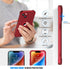 ORETECH iPhone 14 Case, 360° Shockproof Slim, Red, Military Grade Drop Test, Camera Protection & 2 Screen Protectors.