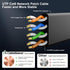 6 100 10Gbps PS4/5, Cat Ethernet Cable ft, Indoor&Outdoor, High Speed Internet Network, Pure Copper Flat Ethernet Patch