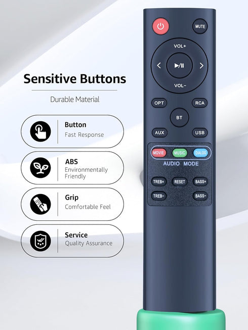 RETROSUN MB-3221NS MB-3220 MB-2521 Replacement Sound Bar Remote Control for Norcent BYL Bestisan MEGACRA Soundbar
