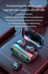 True Wireless Earbuds, 2024 Bluetooth 5.3 Headphones, Waterproof Touch Control, Built-in Mic, LED Power Display