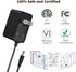 Tonton 12V 1A 10ft AC/DC Power Supply Adapter Cord - Wall Charger for LED Strip Light, CCTV Camera, BT Speaker