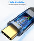 SUNGUY 6 inch/0.5FT USB C Android Auto Cable, 10Gbps USB C 3.1 Gen2 Data Transfer Cable for iPhone 15, Galaxy S23