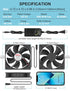 Wathai 120mm x 25mm Waterproof Small Box Fan IP67 12V with AC Plug Speed Controller for Biltong Box, Aquarium