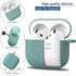 R-fun Case Cover for AirPods 4th with Cleaner Kit, Soft Skin Silicone with Keychain, Full Protective Case for Apple