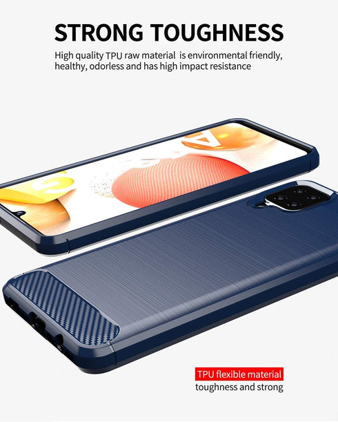 yuanming Galaxy A12 Case with HD Screen Protector, Shock-Absorption Flexible TPU Bumper Cove for Samsung Galaxy A12
