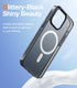 TORRAS 2023 Upgraded Magnetic iPhone 13/14 Case, 12FT Military Grade Protection, Non-Yellowing, Glittery Black