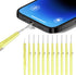 Volisau 10 Pcs Cell Phone Cleaning Kit,Charging Port Cleaner,Dual Sided Anti Clogging Nylon