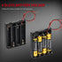 DAIERTEK 4 6V 4 1.5V -3pcs AA Battery Holder with Switch Battery Case Holder with Cover Slots AA Battery Storage Box