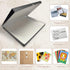 Golden State Art Archival Folio Storage Box 11x14, Gray Clamshell Design with Metal Edge for Photos and Crafts