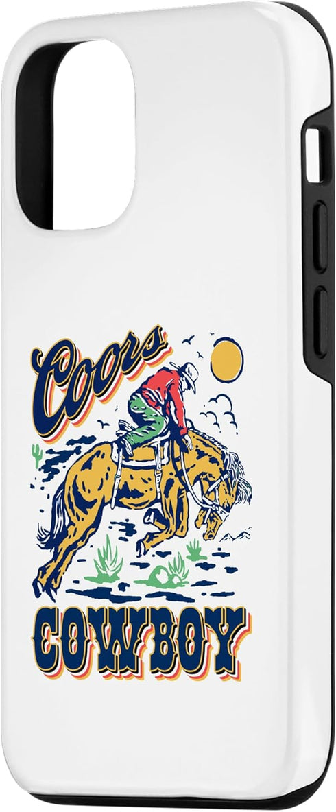 iPhone 13 Vintage Cowhide Riding Coors Cowboys Western Country Case