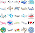 100 Set Pcs Airplane Stickers for Adults Teens, Airplane Party Supplies, Aircraft Waterproof Viny Stickers and Decals