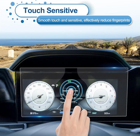 2021 2022 2023 2024 Elantra Screen Protector for Hyundai Elantra 10.2-inch Dashboard (SEL/Limited/N Line/N), Tempered