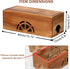 Large Solid Wooden Cable Management Box, Cord Organizer for Extension Cord, Power Stripe, Wire Management Concealer