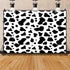 AOFOTO 9x6ft Cow Party Backdrop Black and White Dairy Cattle Holy Cow Print Farm Animals Theme Happy Birthday