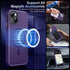 MOCCA Strong Magnetic iPhone 13 Case, Deep Purple Slim Shockproof, Compatible with MagSafe, Screen & Camera Protectors
