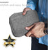Travel Case Carry Pouch Electronic Accessories Organizer, Portable Waterproof Double Layers Storage Bag, Grey