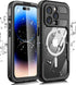 Ezanmull iPhone 14 Pro Waterproof Case with Built-in Screen Protector, Dustproof Shockproof DropProof Rugged Cover for
