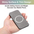 4 uxcell Pcs Magnetic Adapter Ring, Universal Magnetic Wireless Charger Conversion Kit Sparkle Magnetic Metal Ring