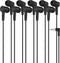 Maeline 5 Pack Earbuds, in-Ear Stereo Headphones for School, Library, Travel, Gym with 3.5mm Jack, Tangle-Free Wired