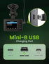 V1V1P -13FT/4M Anina Mini USB Mini-B Dash Cam Power Cord Left Angle Charging Cable Dash Camera Car Charger for Rexing