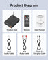 Rylithon 6.0 3.5mm/RCA, Bluetooth Receiver, Hi-Fi Adapter with Wireless Long-Range Low-Latency, Suitable for Home Audio
